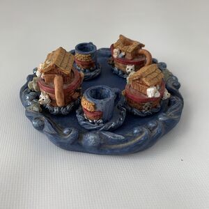 Noahs Ark Tea Set Collection Miniature  Vintage 1995 Youngs Inc Old Testament